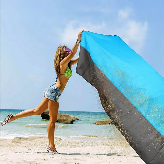 Grand Drap de Plage Anti-Sable XXL