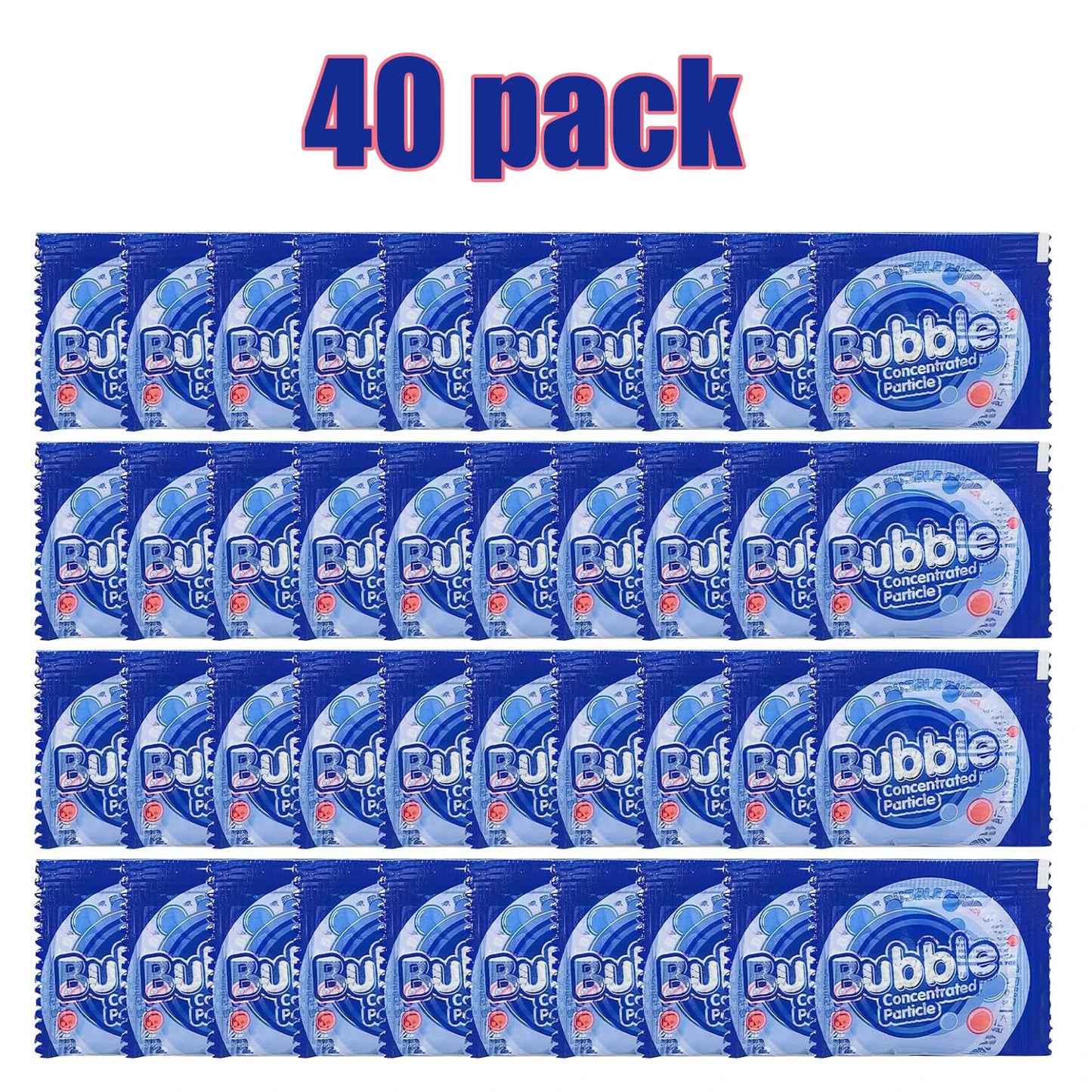 Pack de 40 Recharges pour Pistolet à Bulles - Granulés Magiques Concentrés