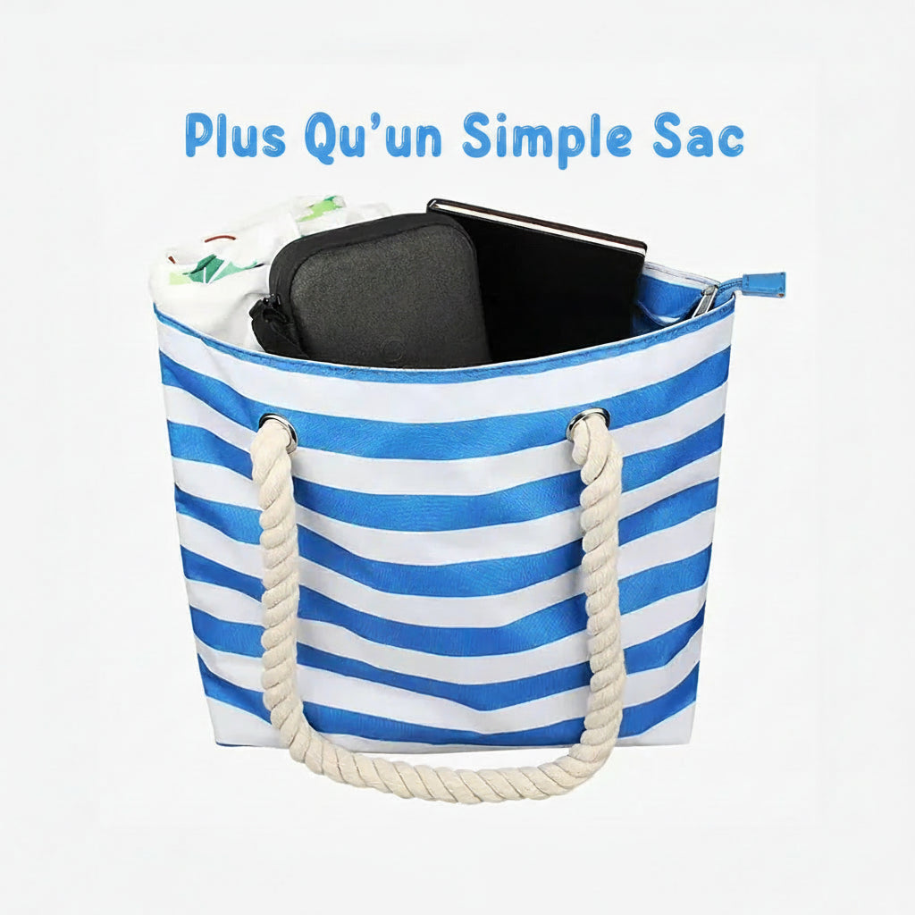Sac de Plage Isotherme “Apéro Secret” - Sac Fraîcheur Été avec Distributeur