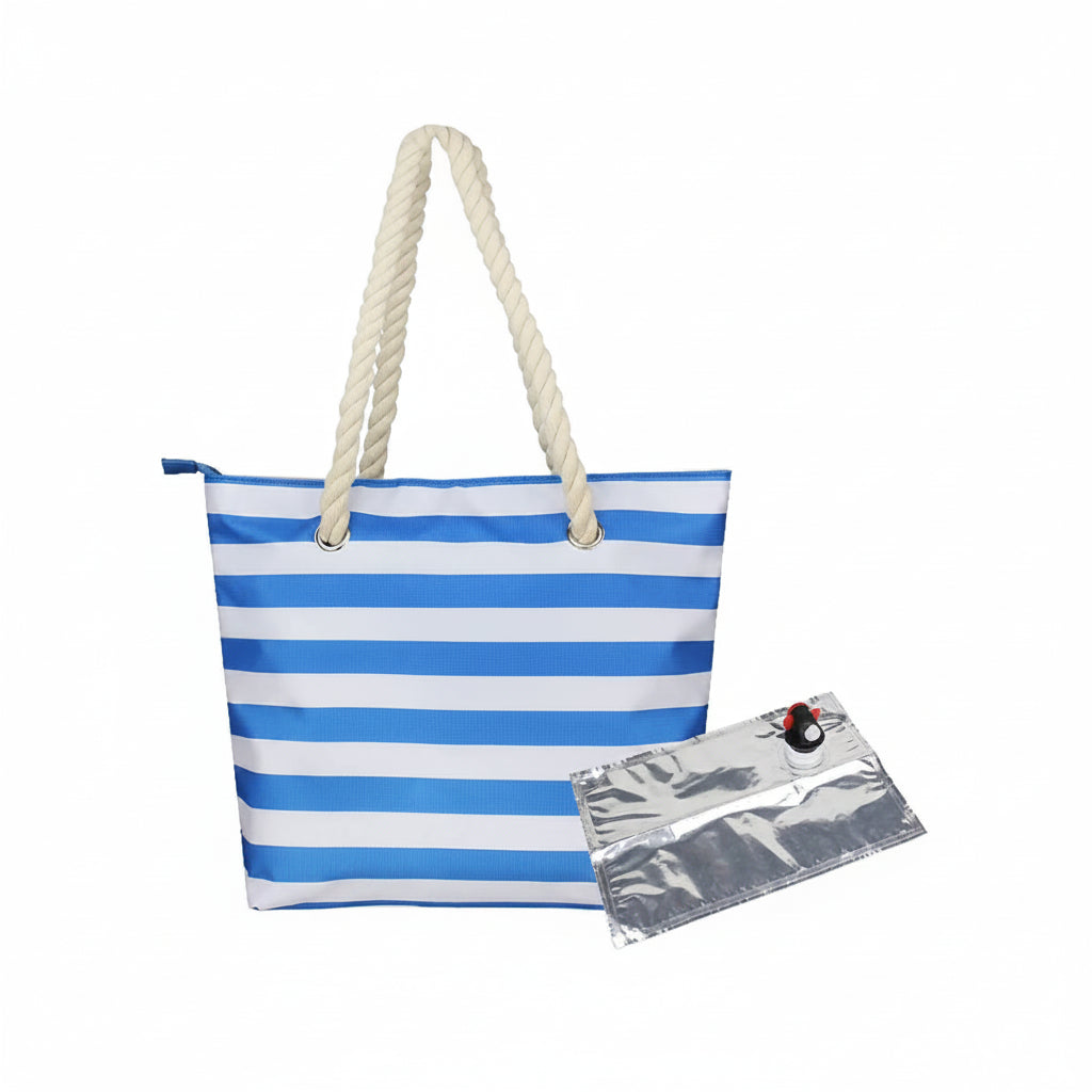 Sac de Plage Isotherme “Apéro Secret” - Sac Fraîcheur Été avec Distributeur