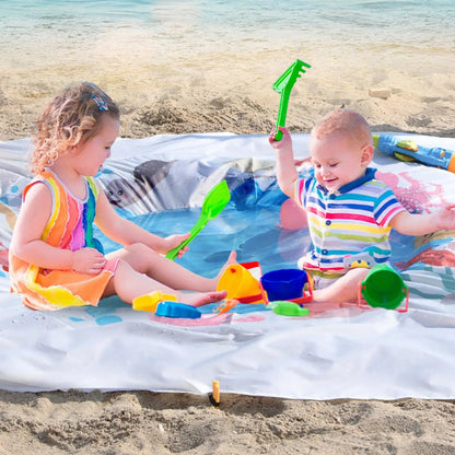 Tapis Pataugeoire Bébé Évolutif - Jeu d’Eau Plage Été
