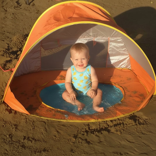 Tente plage Bébé Anti-UV avec Piscine