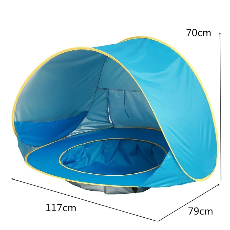 Tente plage Bébé Anti-UV avec Piscine